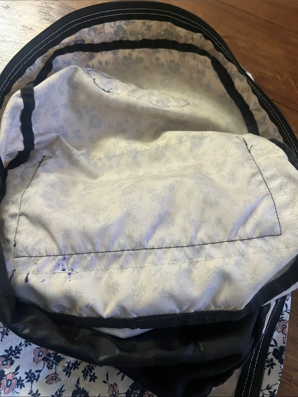 Vans Floral Backpack in Pink and Black